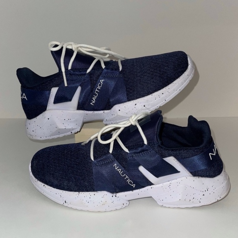 Pre-Owned Nautica Shanaya Women Navy Blue Running Sneakers Shoes Size 10
